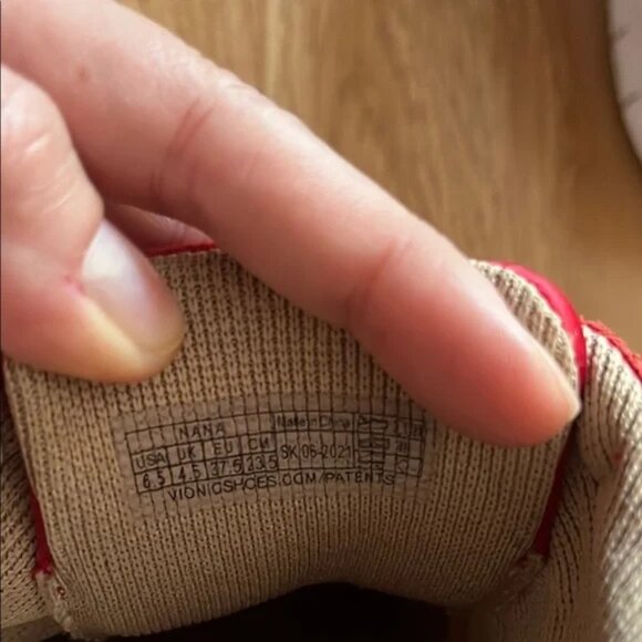 Vionic Red and White Sneakers - Picture 12 of 16